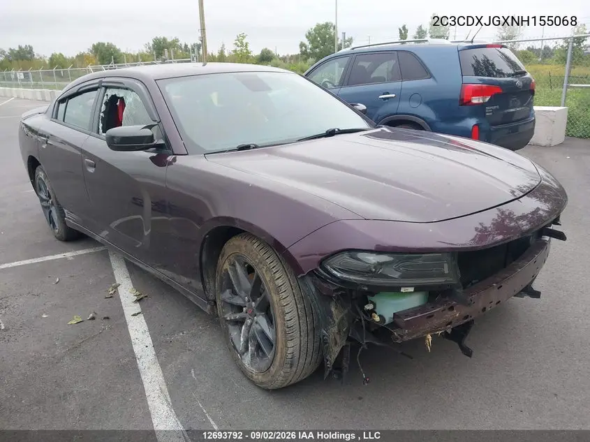 DODGE CHARGER 2022, VIN 2C3CDXJGXNH155068