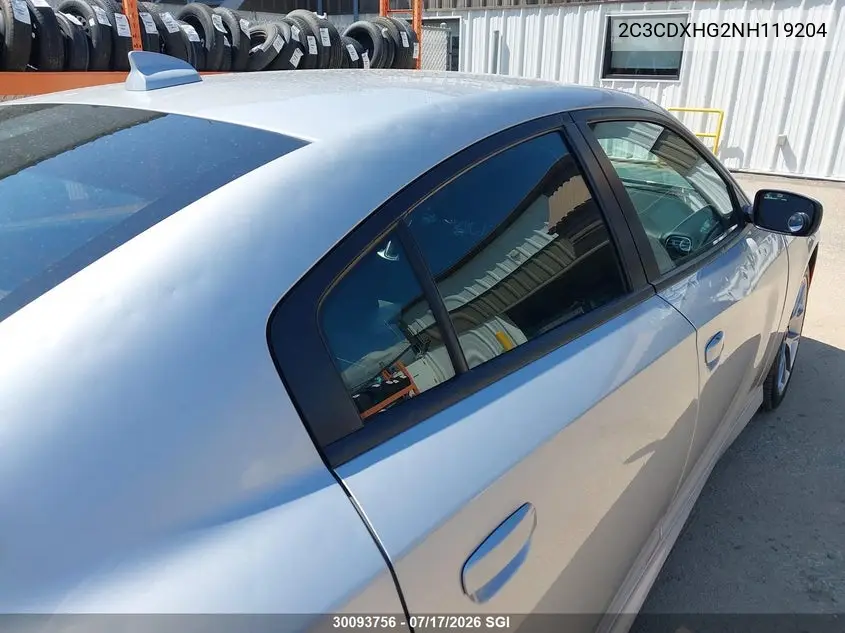 2022 DODGE CHARGER VIN 2C3CDXHG2NH119204 — фото 12