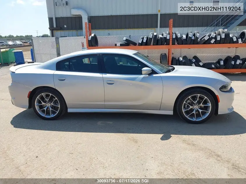 2022 DODGE CHARGER VIN 2C3CDXHG2NH119204 — фото 14