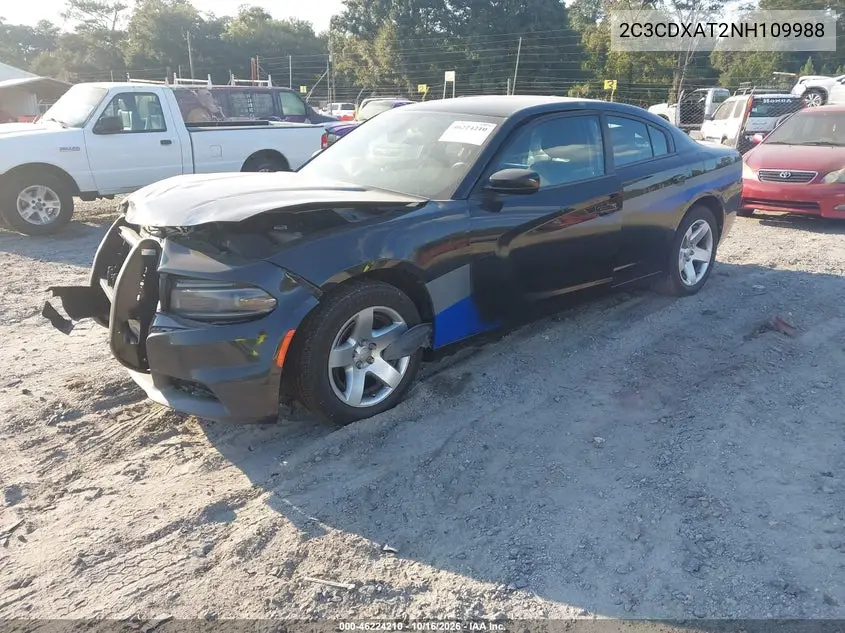 2022 DODGE CHARGER VIN 2C3CDXAT2NH109988 — фото 2