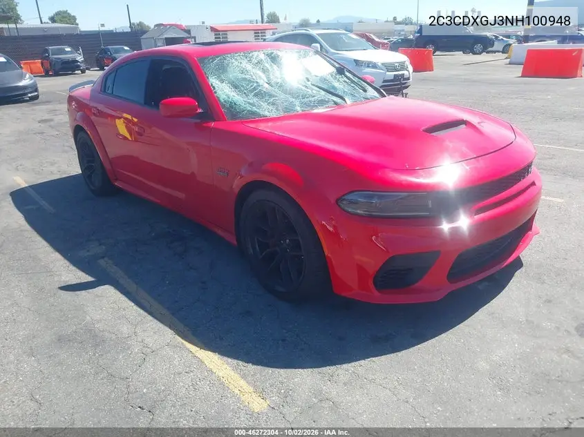DODGE CHARGER 2022, VIN 2C3CDXGJ3NH100948