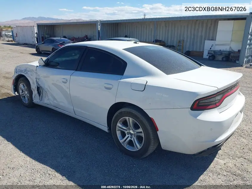 2022 DODGE CHARGER VIN 2C3CDXBG8NH267026 — фото 3