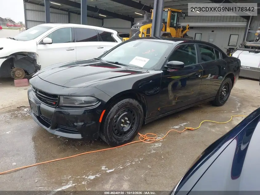 2022 DODGE CHARGER VIN 2C3CDXKG9NH178842 — фото 2
