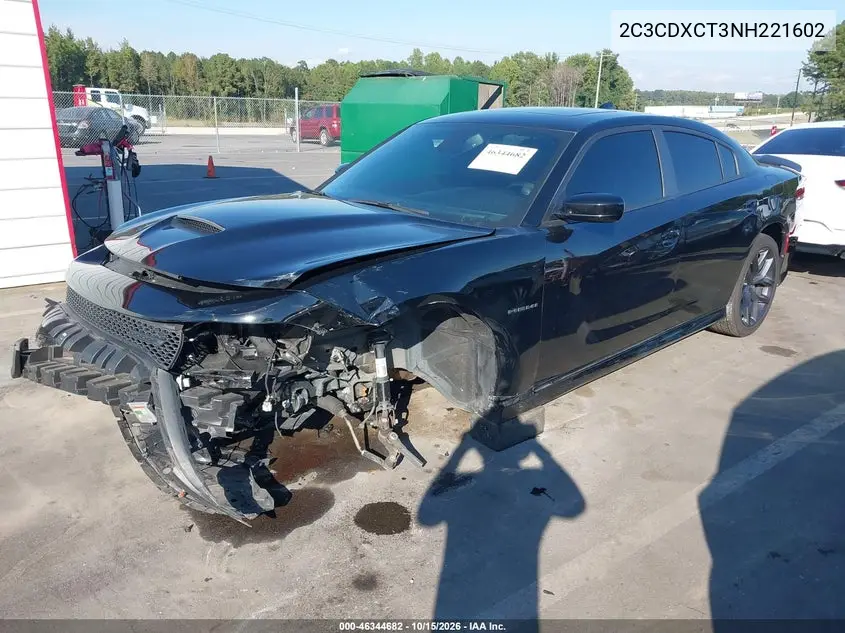 2022 DODGE CHARGER VIN 2C3CDXCT3NH221602 — фото 2