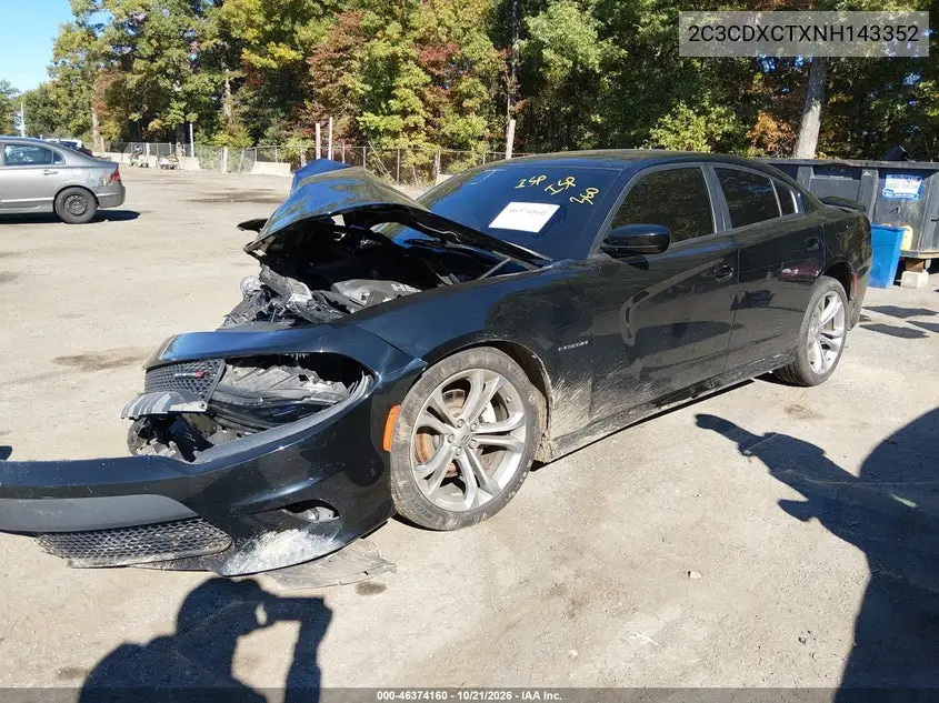 2022 DODGE CHARGER VIN 2C3CDXCTXNH143352 — фото 2
