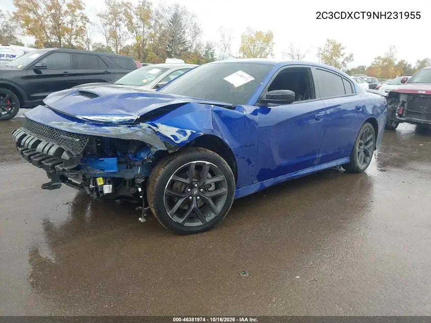 2022 DODGE CHARGER VIN 2C3CDXCT9NH231955 — фото 2
