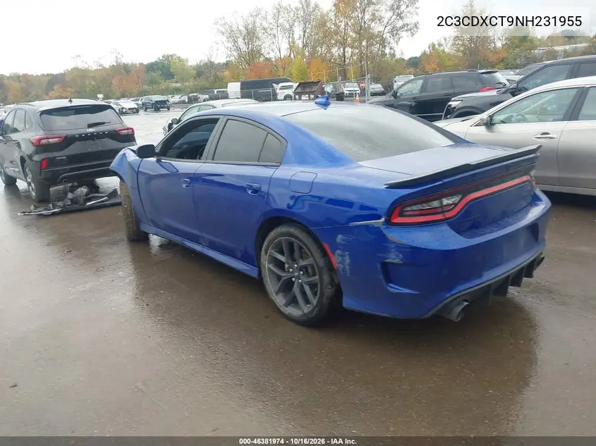 2022 DODGE CHARGER VIN 2C3CDXCT9NH231955 — фото 3