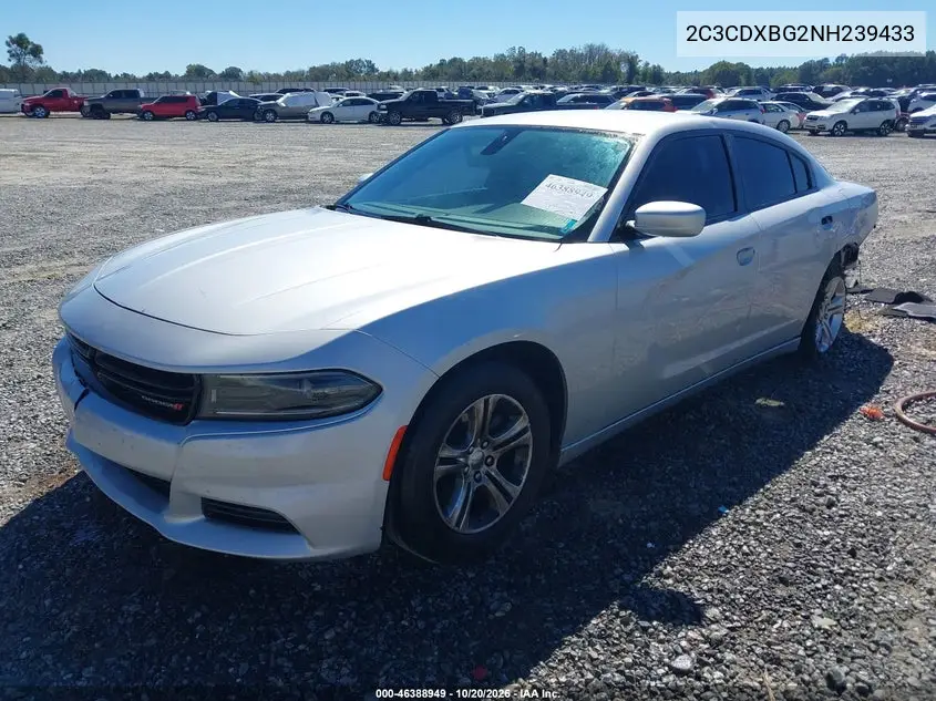 2022 DODGE CHARGER VIN 2C3CDXBG2NH239433 — фото 2