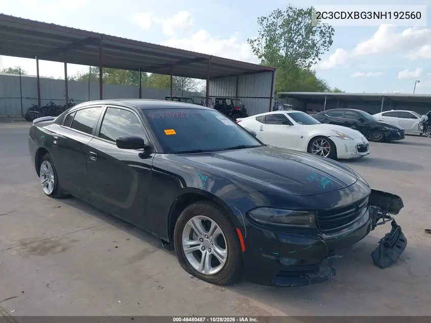 DODGE CHARGER 2022, VIN 2C3CDXBG3NH192560