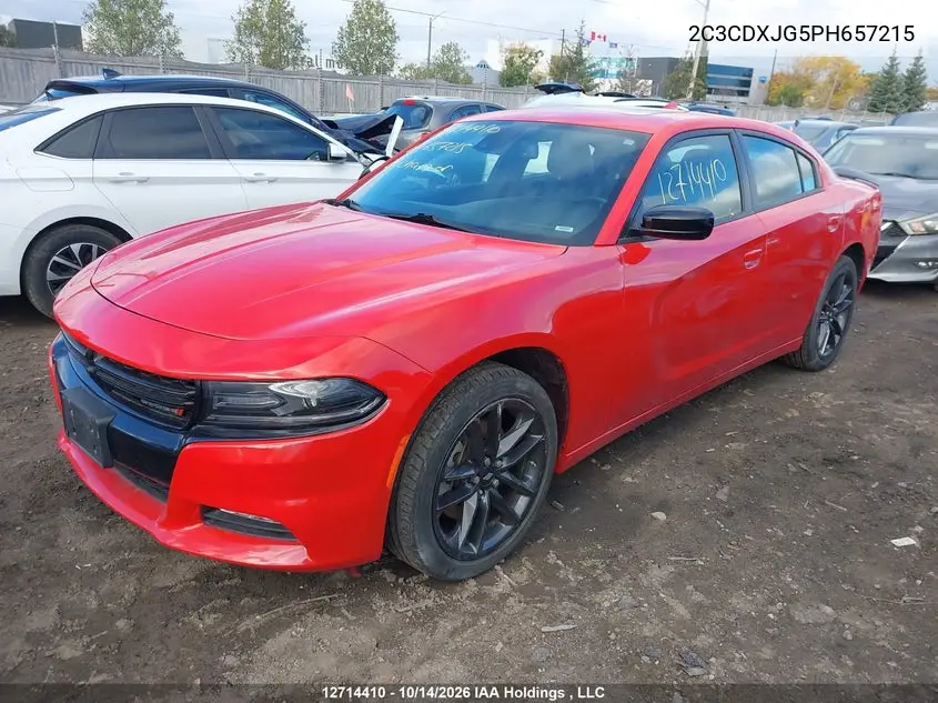 2023 DODGE CHARGER VIN 2C3CDXJG5PH657215 — фото 2