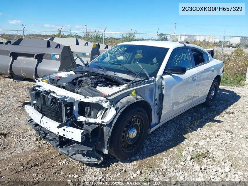 2023 DODGE CHARGER VIN 2C3CDXKG0PH657329 — фото 2