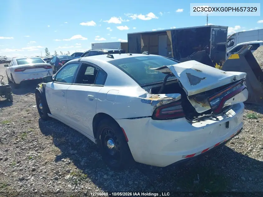 2023 DODGE CHARGER VIN 2C3CDXKG0PH657329 — фото 3