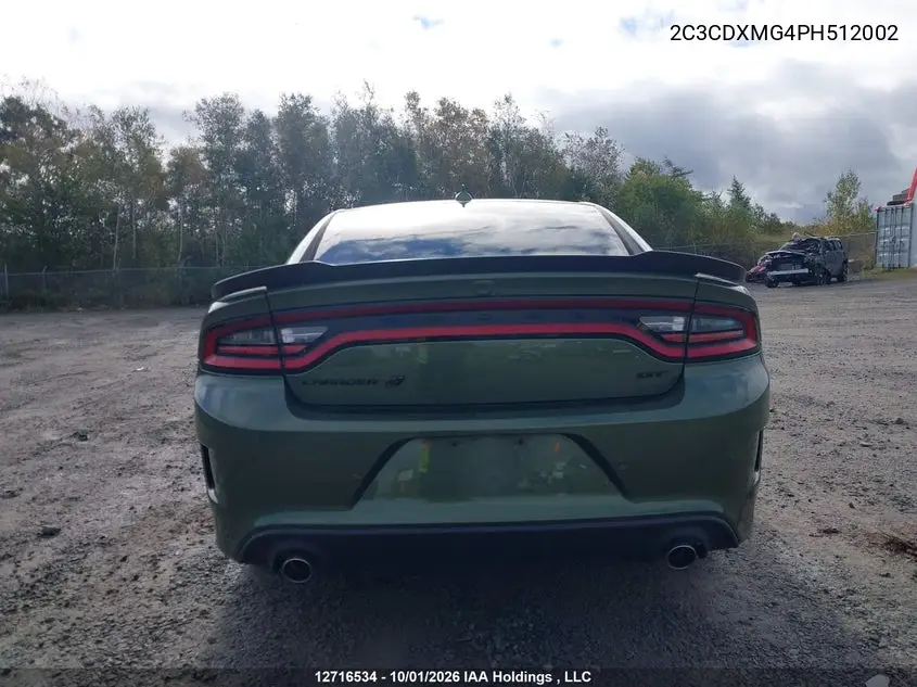 2023 DODGE CHARGER VIN 2C3CDXMG4PH512002 — фото 17