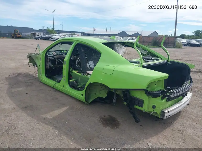 2023 DODGE CHARGER VIN 2C3CDXGJ1PH531680 — фото 3