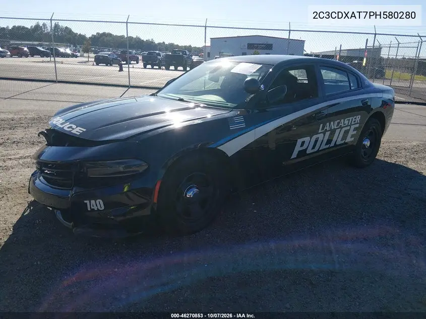 2023 DODGE CHARGER VIN 2C3CDXAT7PH580280 — фото 2