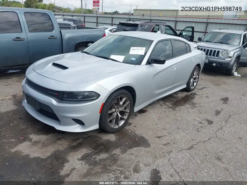 2023 DODGE CHARGER VIN 2C3CDXHG1PH598749 — фото 2