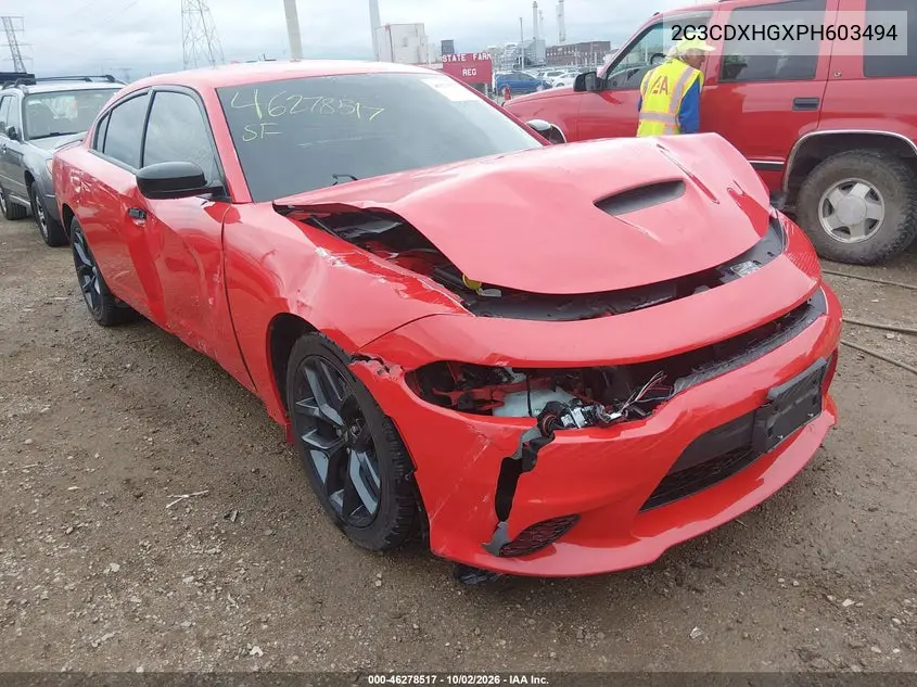 DODGE CHARGER 2023, VIN 2C3CDXHGXPH603494