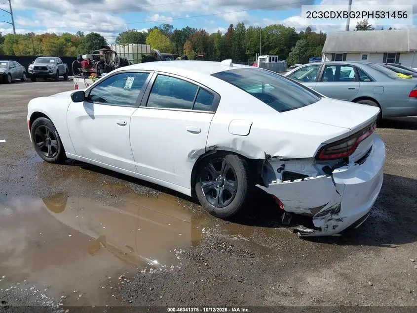 2023 DODGE CHARGER VIN 2C3CDXBG2PH531456 — фото 3