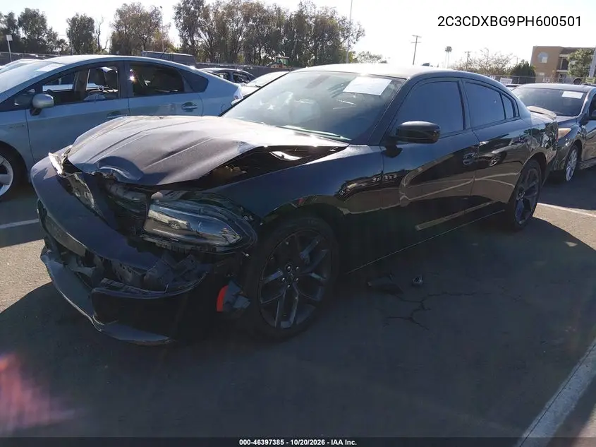 2023 DODGE CHARGER VIN 2C3CDXBG9PH600501 — фото 2