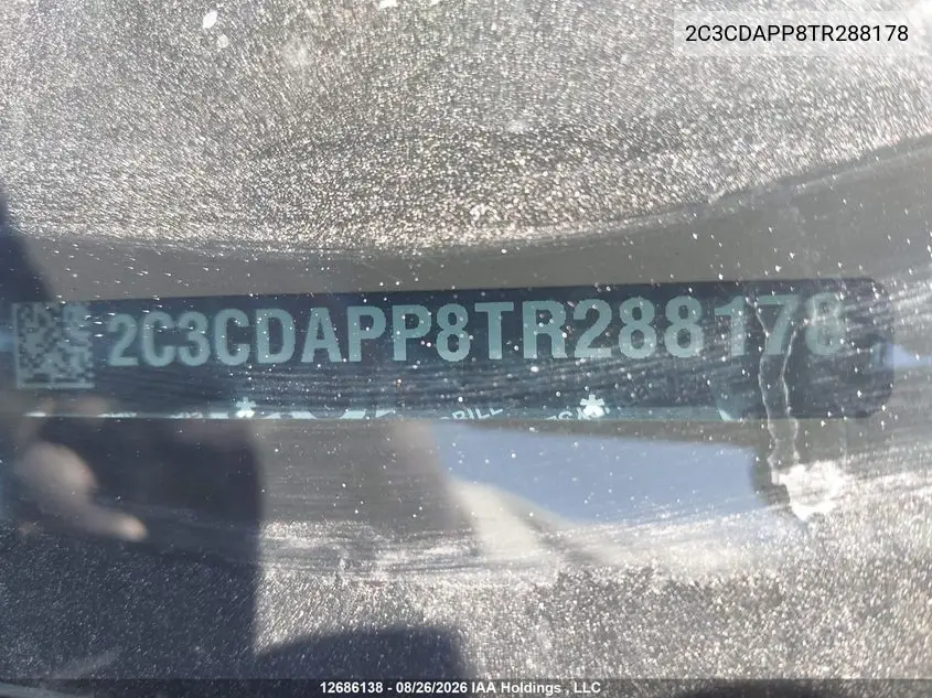 2026 DODGE CHARGER VIN 2C3CDAPP8TR288178 — фото 9