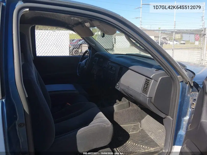 2004 DODGE DAKOTA VIN 1D7GL42K64S512079 — фото 5
