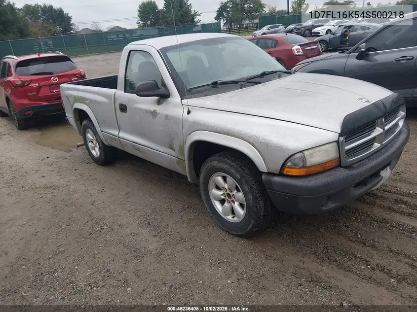 DODGE DAKOTA 2004, VIN 1D7FL16K54S500218