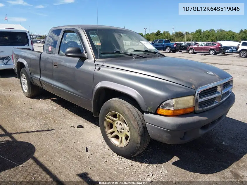 DODGE DAKOTA 2004, VIN 1D7GL12K64S519046