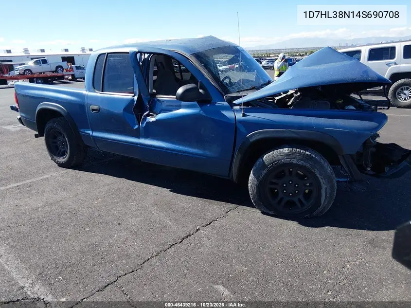 DODGE DAKOTA 2004, VIN 1D7HL38N14S690708