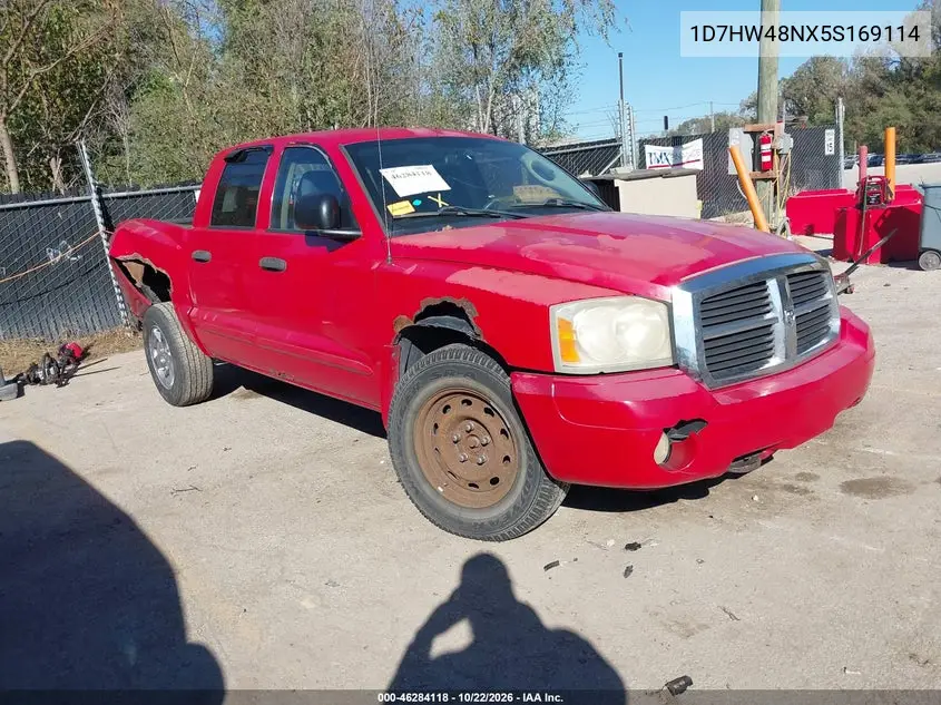 DODGE DAKOTA 2005, VIN 1D7HW48NX5S169114