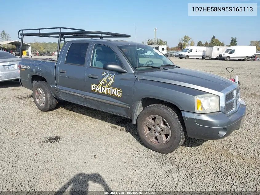 DODGE DAKOTA 2005, VIN 1D7HE58N95S165113