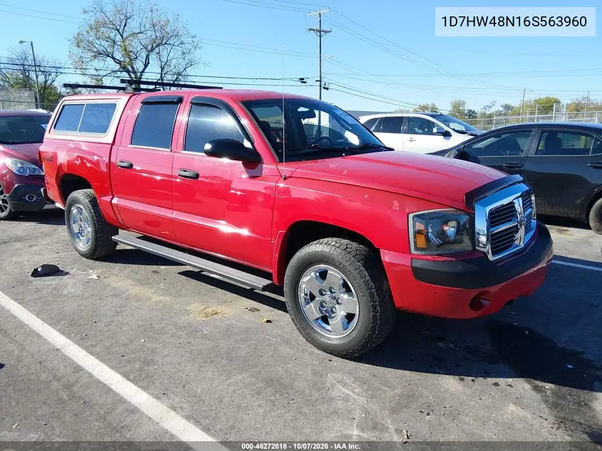DODGE DAKOTA 2006, VIN 1D7HW48N16S563960