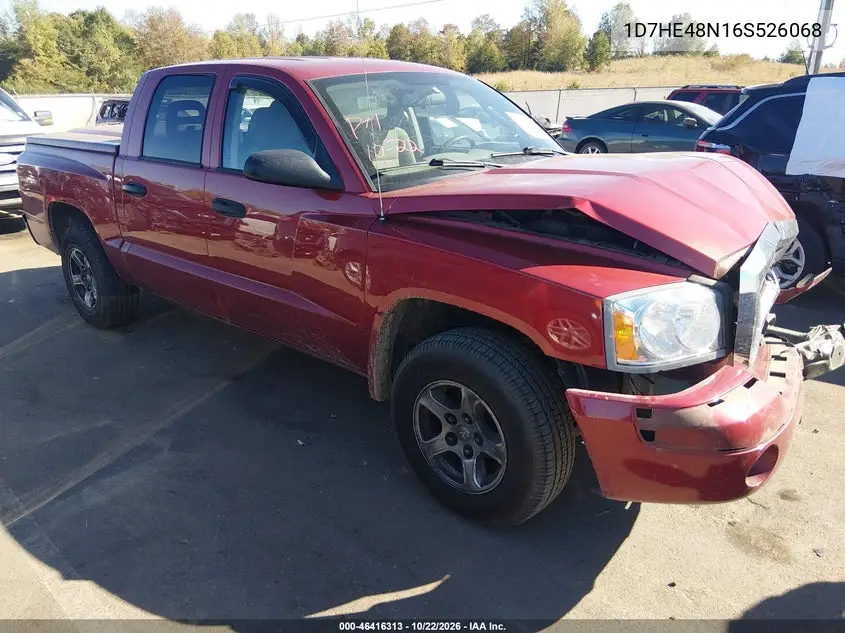 DODGE DAKOTA 2006, VIN 1D7HE48N16S526068