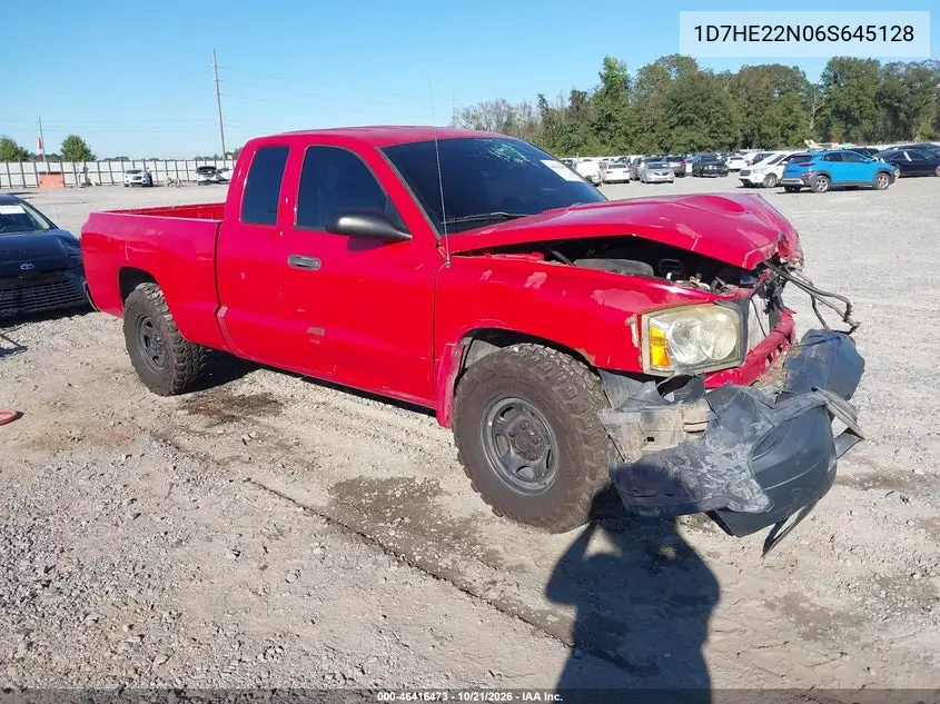 DODGE DAKOTA 2006, VIN 1D7HE22N06S645128