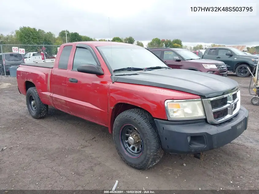 DODGE DAKOTA 2008, VIN 1D7HW32K48S503795