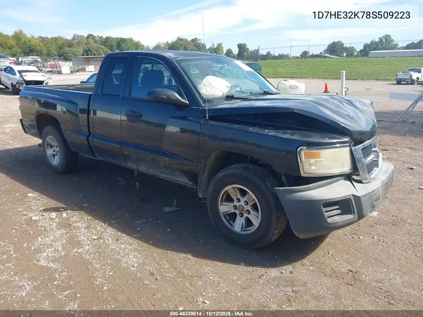 DODGE DAKOTA 2008, VIN 1D7HE32K78S509223