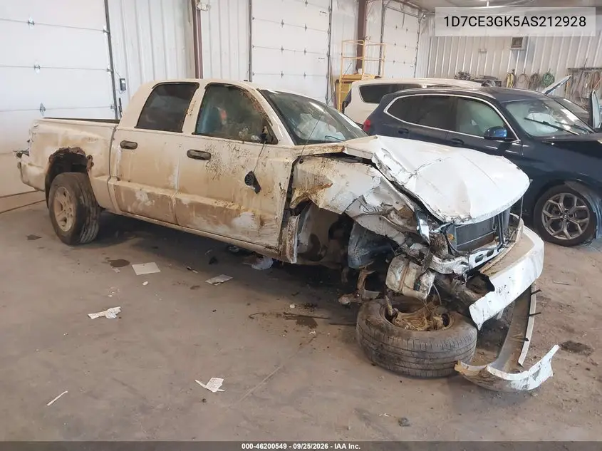 DODGE DAKOTA 2010, VIN 1D7CE3GK5AS212928