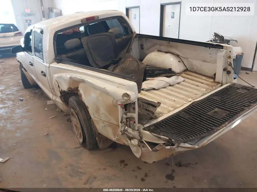 2010 DODGE DAKOTA VIN 1D7CE3GK5AS212928 — фото 3