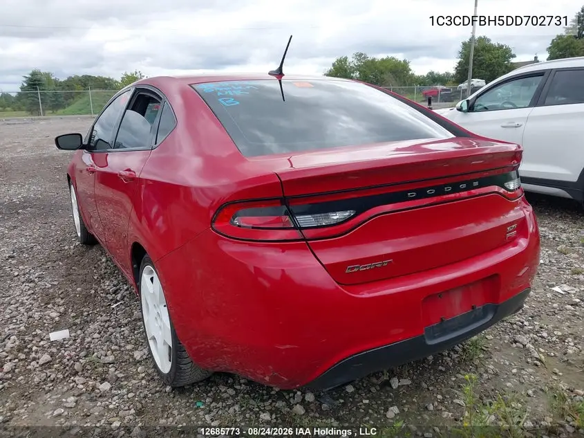 2013 DODGE DART VIN 1C3CDFBH5DD702731 — фото 3