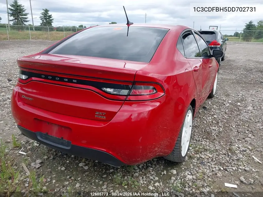 2013 DODGE DART VIN 1C3CDFBH5DD702731 — фото 4