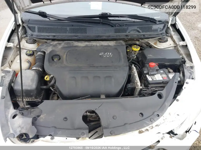 2013 DODGE DART VIN 1C3CDFCA0DD118299 — фото 10