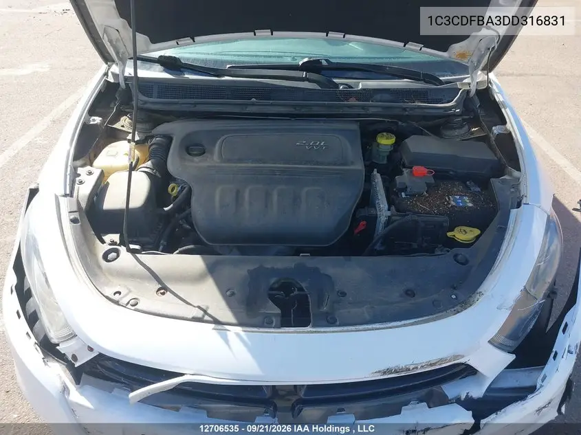 2013 DODGE DART VIN 1C3CDFBA3DD316831 — фото 10