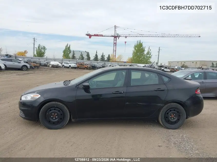 2013 DODGE DART VIN 1C3CDFBH7DD702715 — фото 14