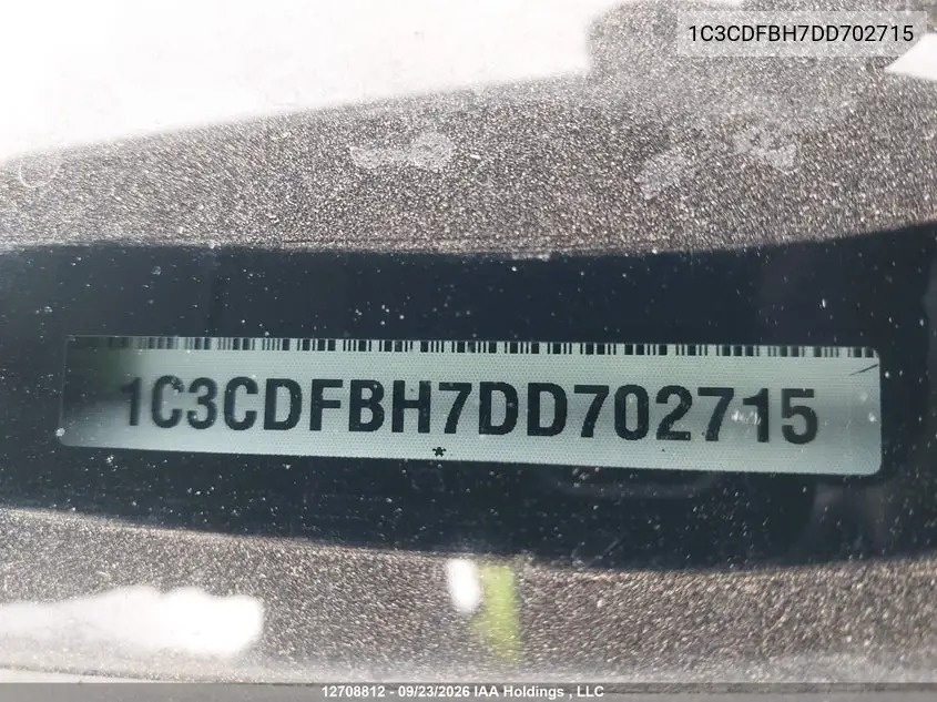 2013 DODGE DART VIN 1C3CDFBH7DD702715 — фото 18