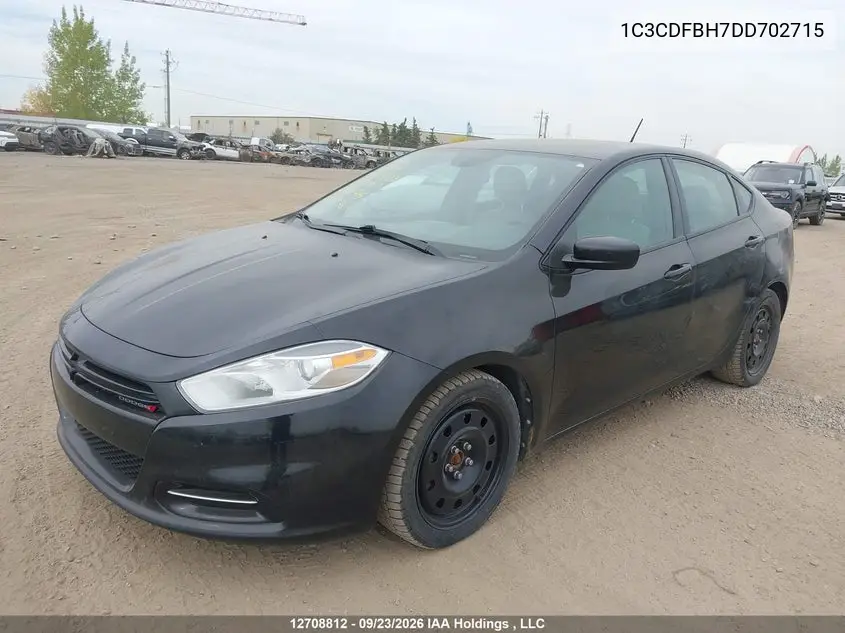 2013 DODGE DART VIN 1C3CDFBH7DD702715 — фото 2