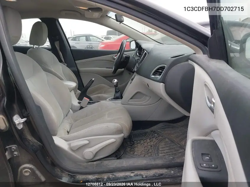 2013 DODGE DART VIN 1C3CDFBH7DD702715 — фото 5