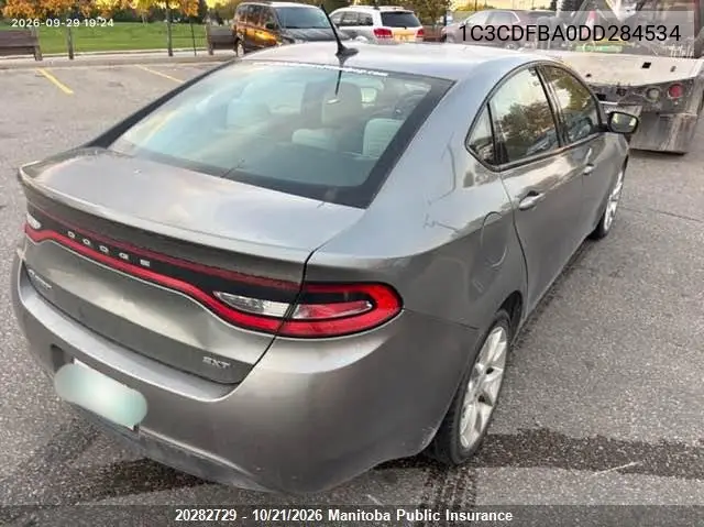 2013 DODGE DART VIN 1C3CDFBA0DD284534 — фото 4