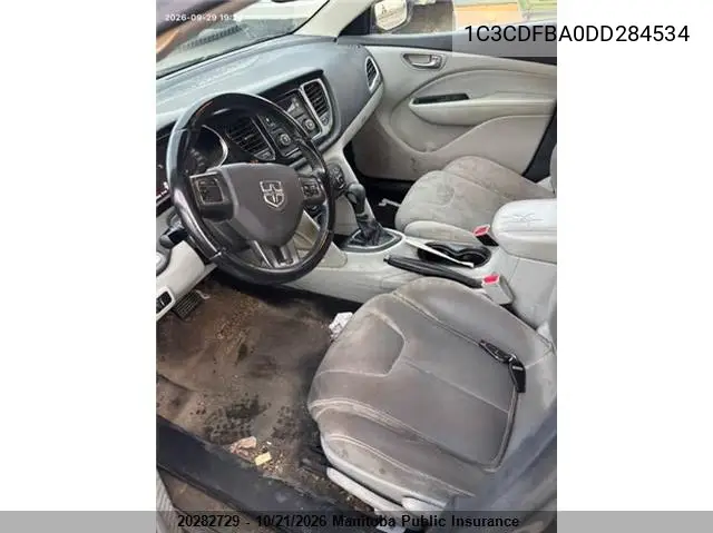 2013 DODGE DART VIN 1C3CDFBA0DD284534 — фото 5