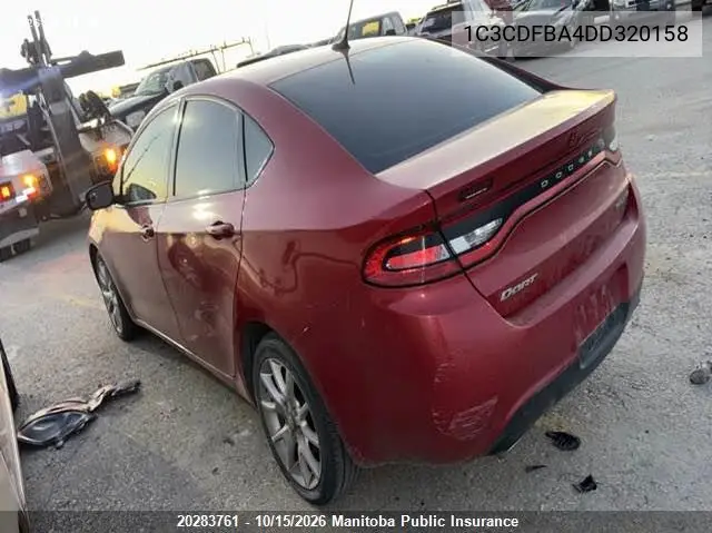 2013 DODGE DART VIN 1C3CDFBA4DD320158 — фото 3