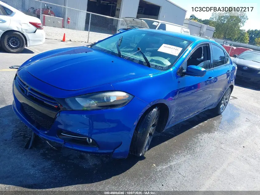 2013 DODGE DART VIN 1C3CDFBA3DD107217 — фото 2