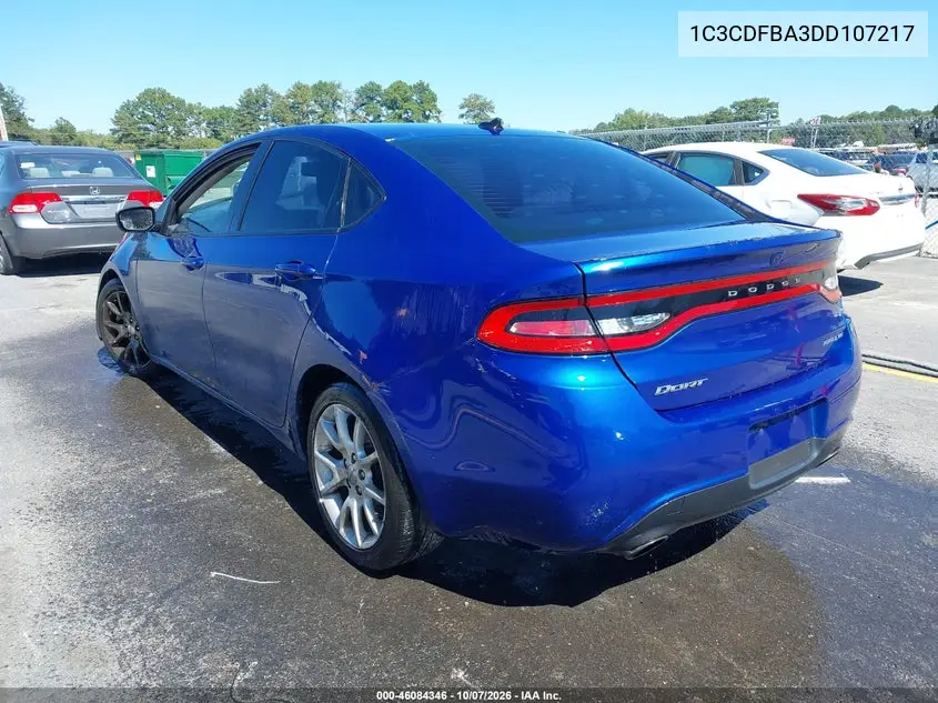 2013 DODGE DART VIN 1C3CDFBA3DD107217 — фото 3